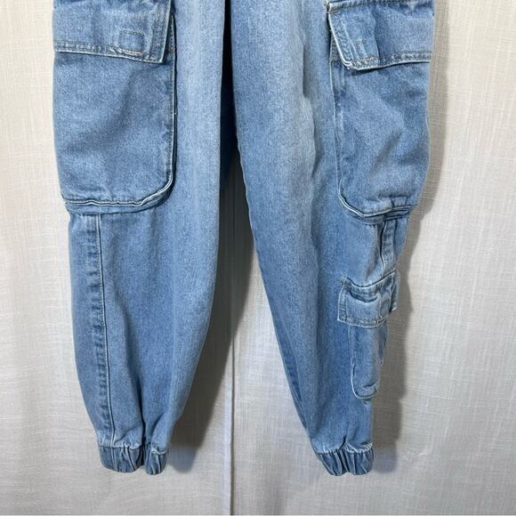 Forever 21 Cargo Jogger Denim Jean Size XS - Picture 3 of 10